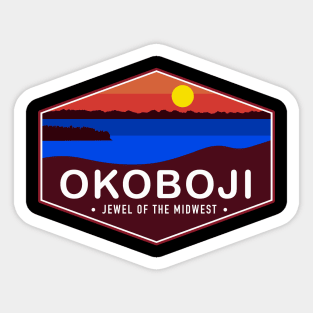 Beautiful Lake Okoboji! Sticker